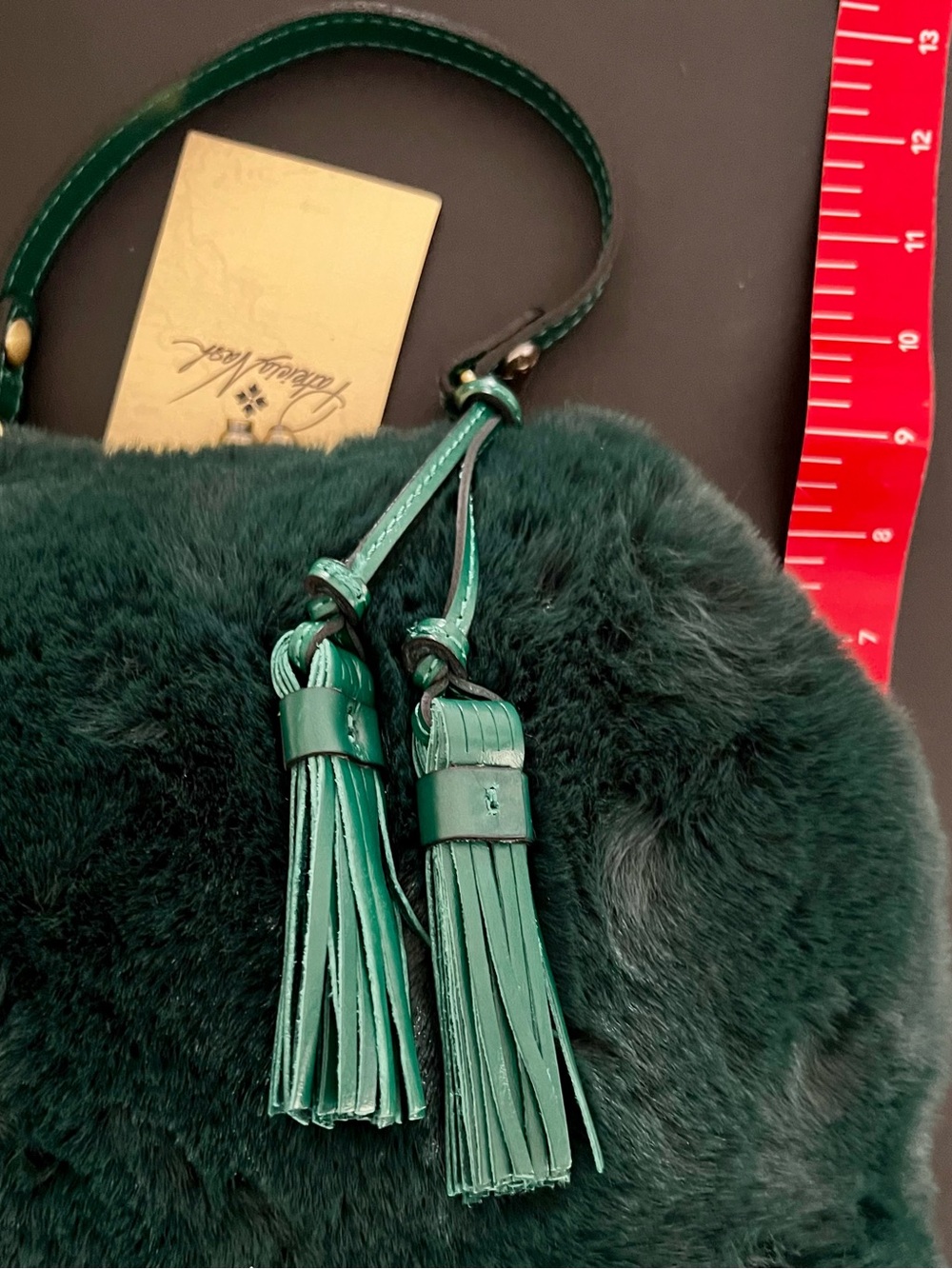 PATRICIA NASH Laureana Faux Fur Frame Top Shoulder Bag - Picture 12 of 12